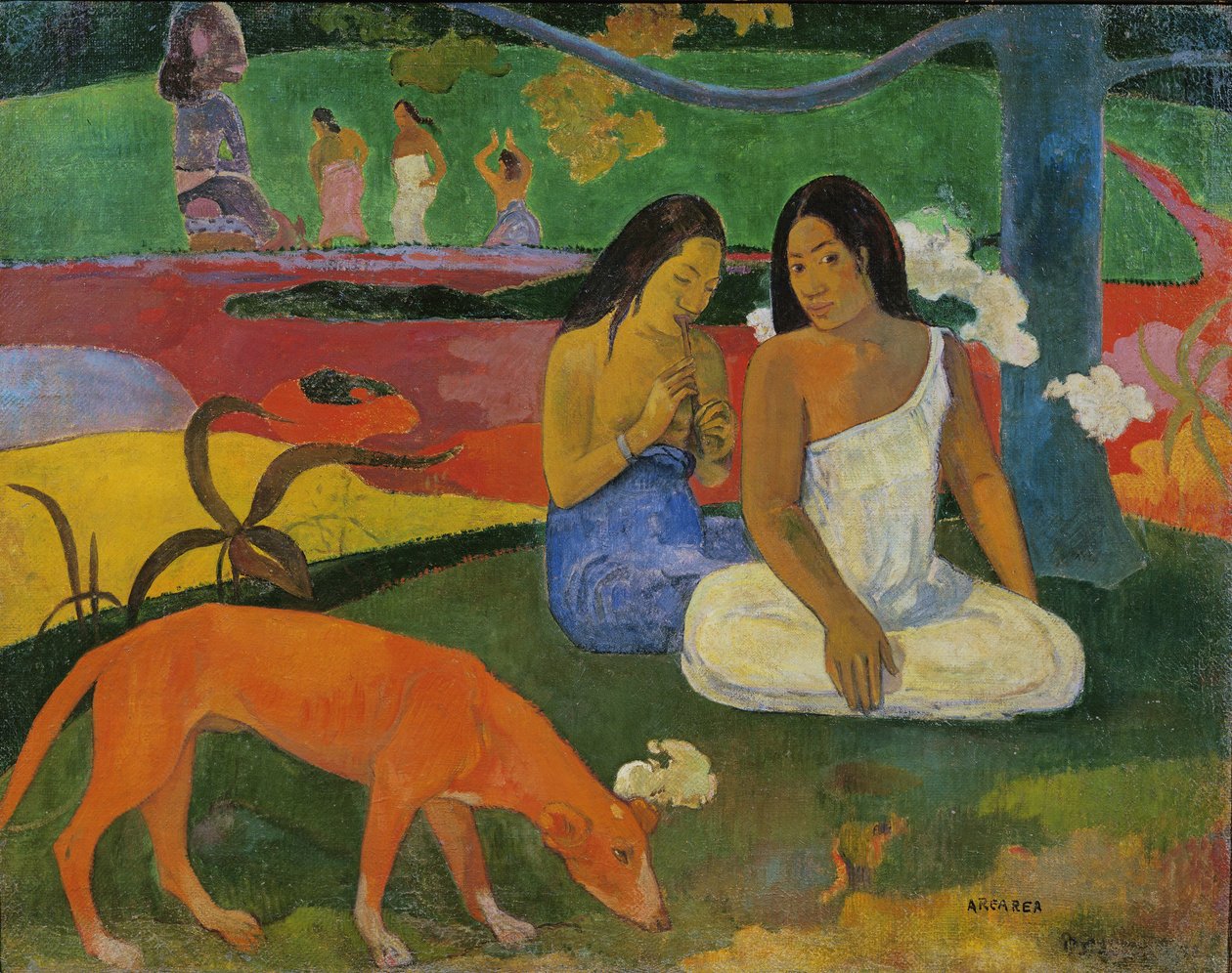 Arearea (Czerwony Pies), 1892 autorstwa Paul Gauguin