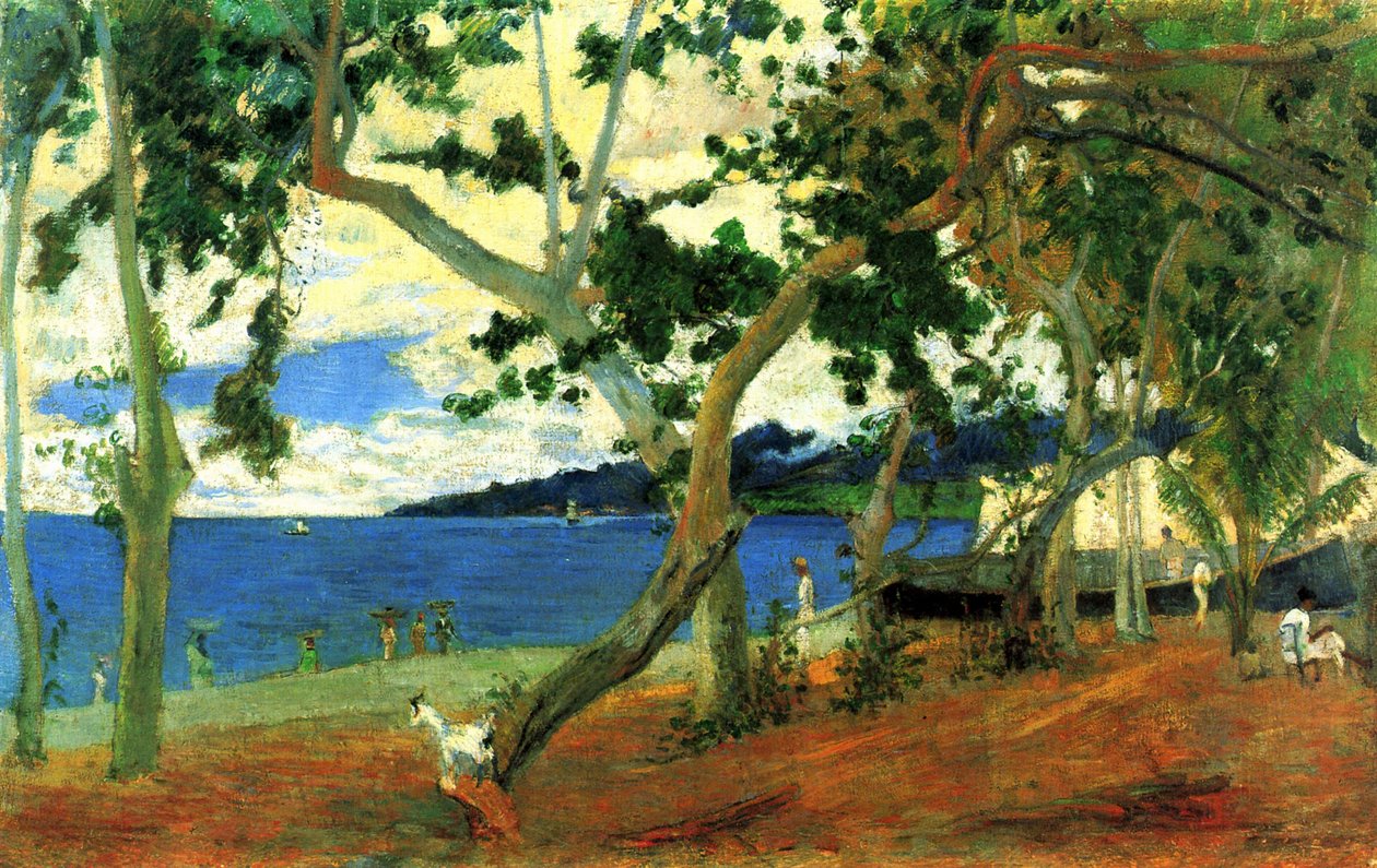 Nad brzegiem morza, Martynika autorstwa Paul Gauguin