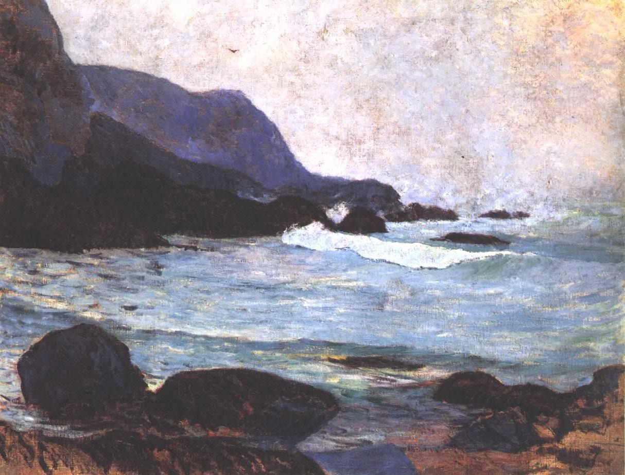 Wybrzeże w Bellangenay autorstwa Paul Gauguin