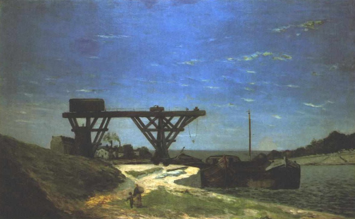 Sekwana w Paryżu między Pont dIlena a Pont de Grenelle -1875 autorstwa Paul Gauguin