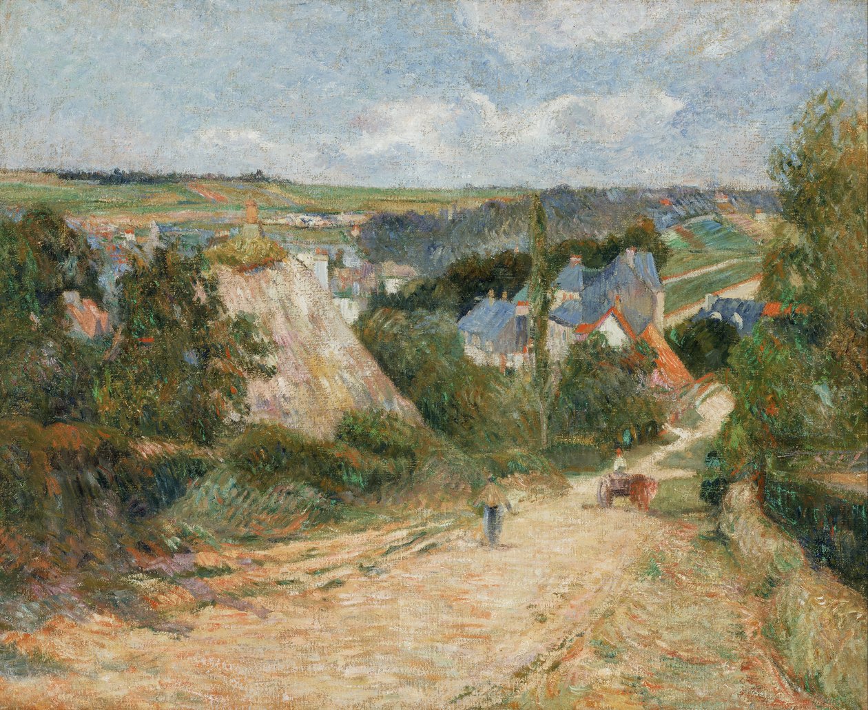 Wejście do wsi Osny autorstwa Paul Gauguin
