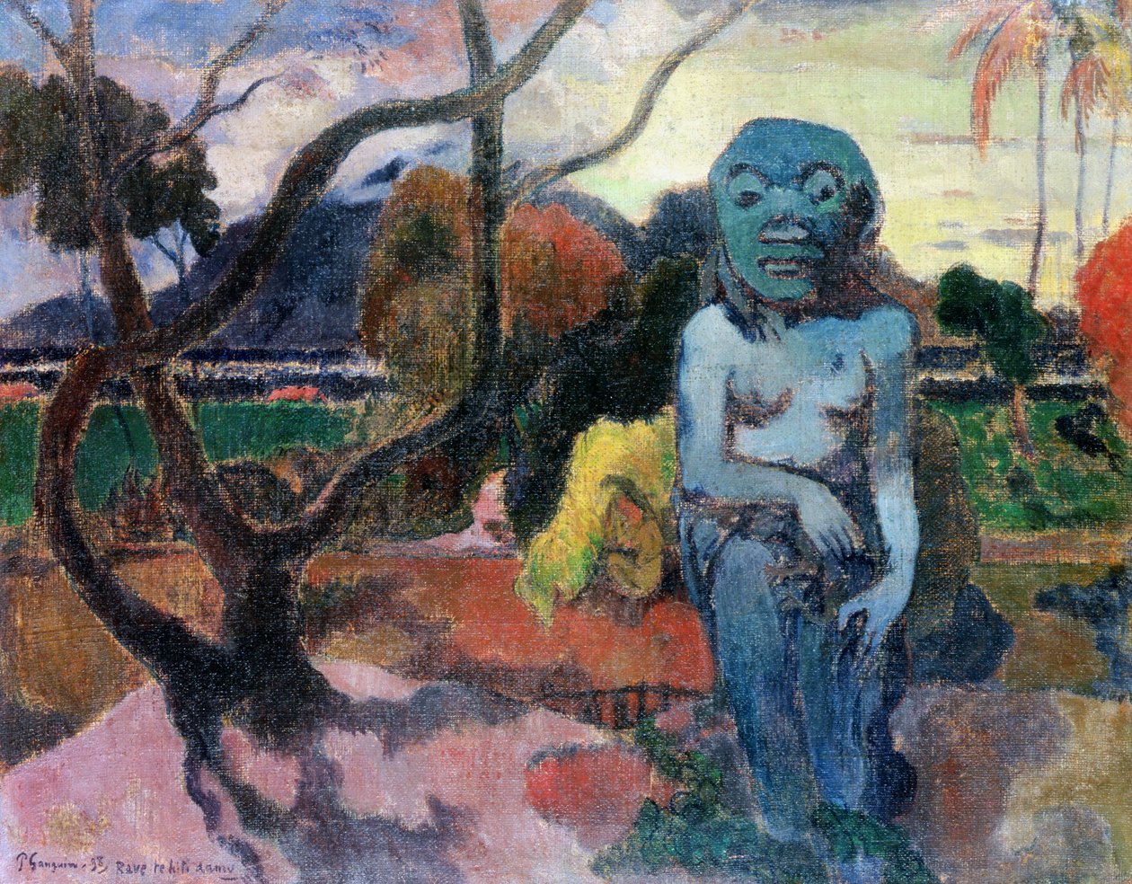 Idol (stwórz historię), 1898 autorstwa Paul Gauguin