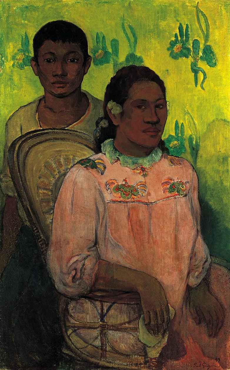 Młoda dziewczyna i chłopak z Tahiti autorstwa Paul Gauguin