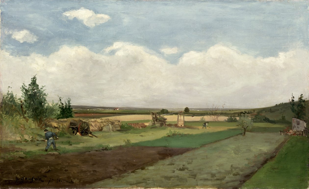 Ландшафт, 1873 он autorstwa Paul Gauguin