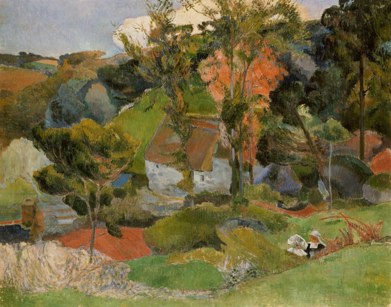 Krajobraz w Pont Aven, 1888 autorstwa Paul Gauguin