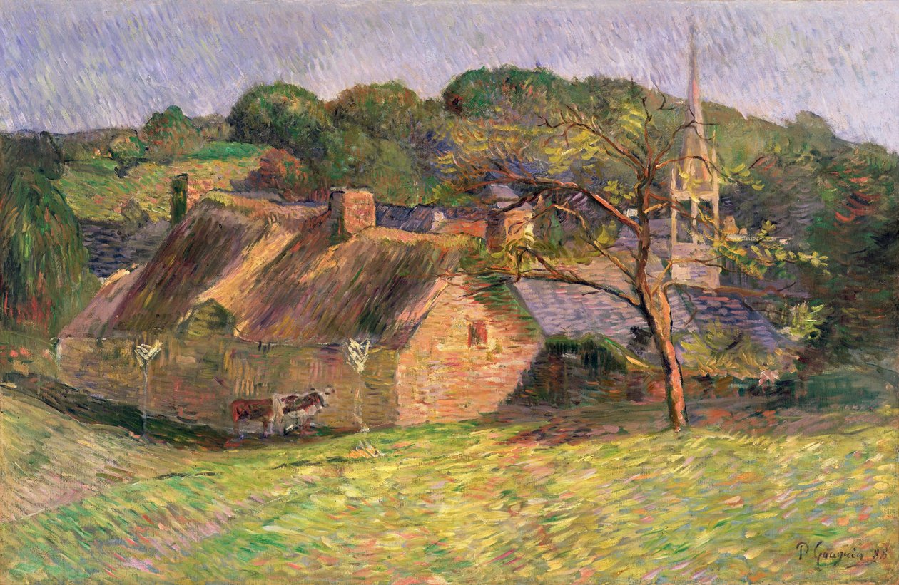 Krajobraz w Pont-Aven, 1888 autorstwa Paul Gauguin