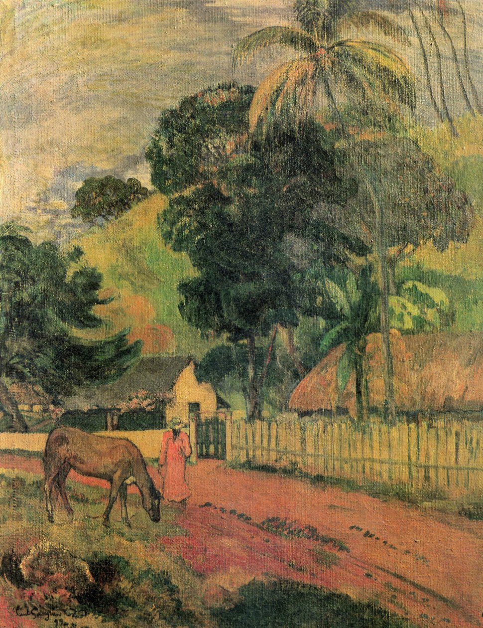 Krajobraz (koń w drodze) autorstwa Paul Gauguin