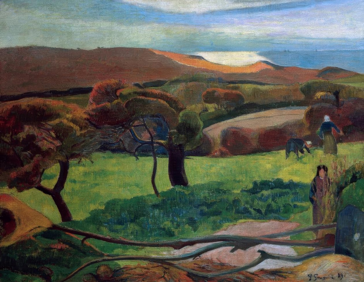 Wieś w Bretanii autorstwa Paul Gauguin