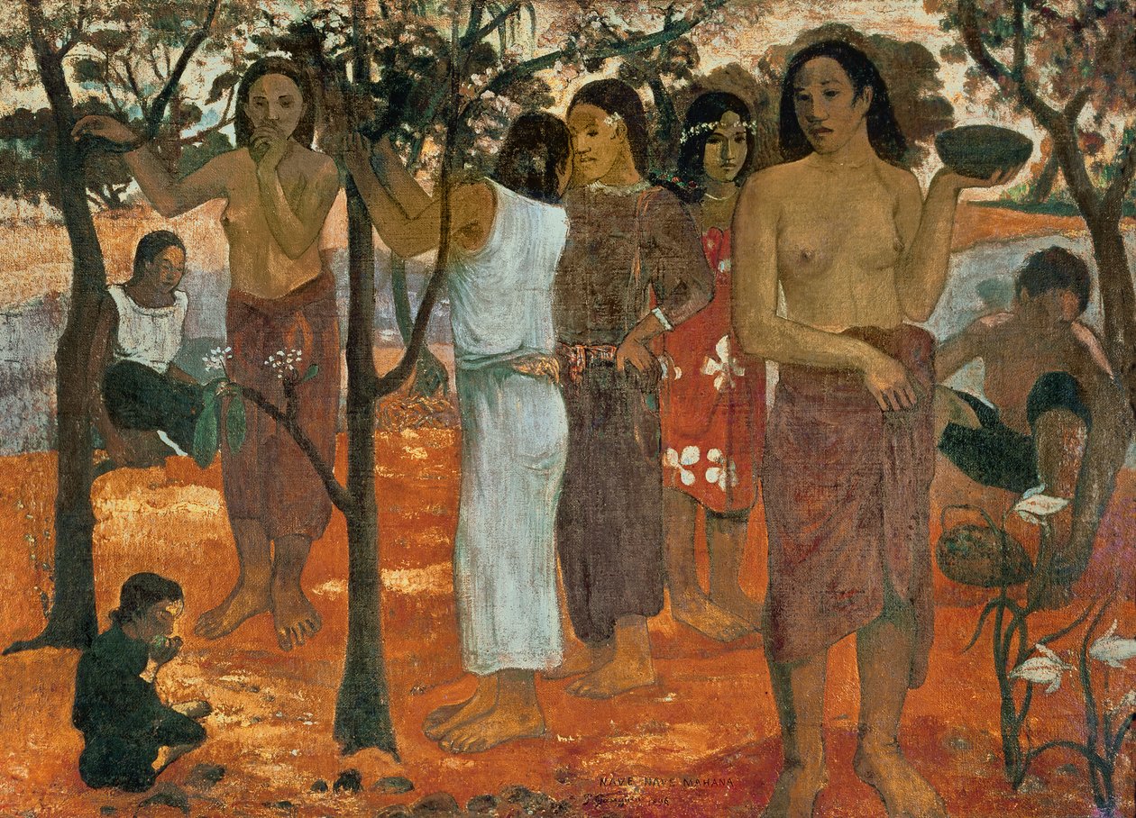 Nawa Nawa Mahana (Pyszny Dzień), 1896 autorstwa Paul Gauguin