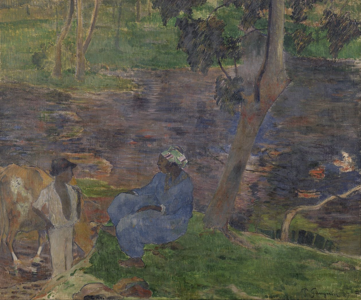 Na brzegu jeziora na Martynice autorstwa Paul Gauguin