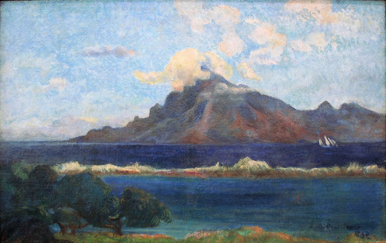 Krajobraz herbaty Vas autorstwa Paul Gauguin