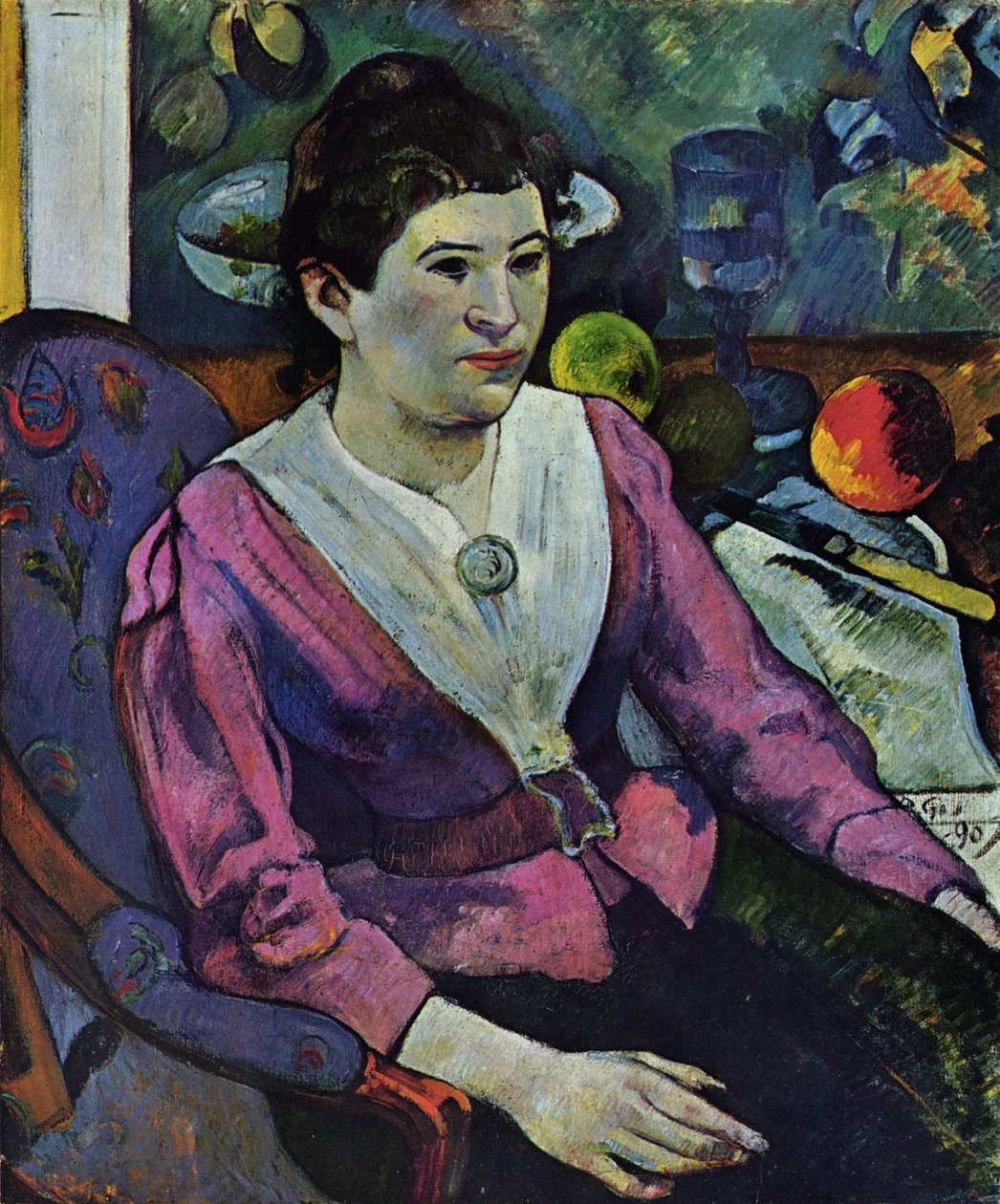 Portret Marie Derrien Lagadu autorstwa Paul Gauguin