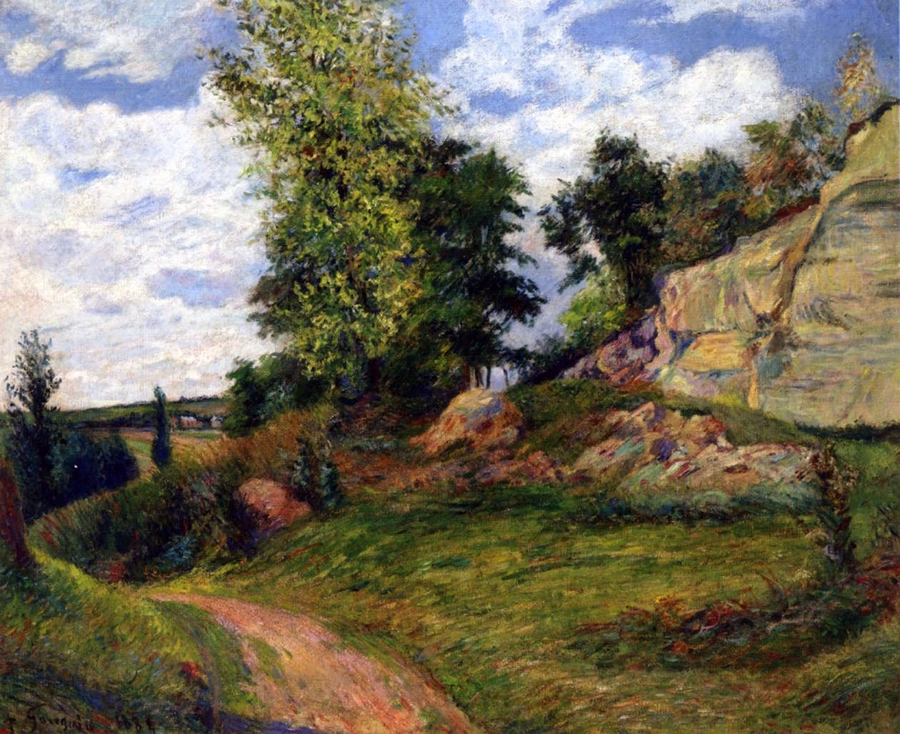 Kamieniołomy w Pontoise, 1882 r. autorstwa Paul Gauguin