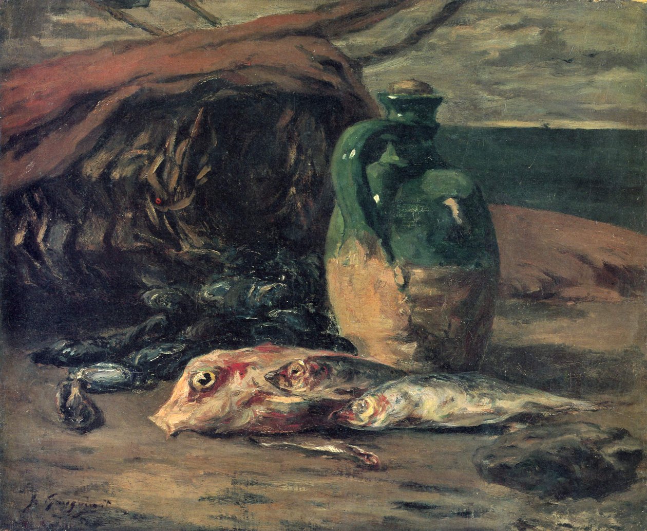 Martwa natura z rybami autorstwa Paul Gauguin