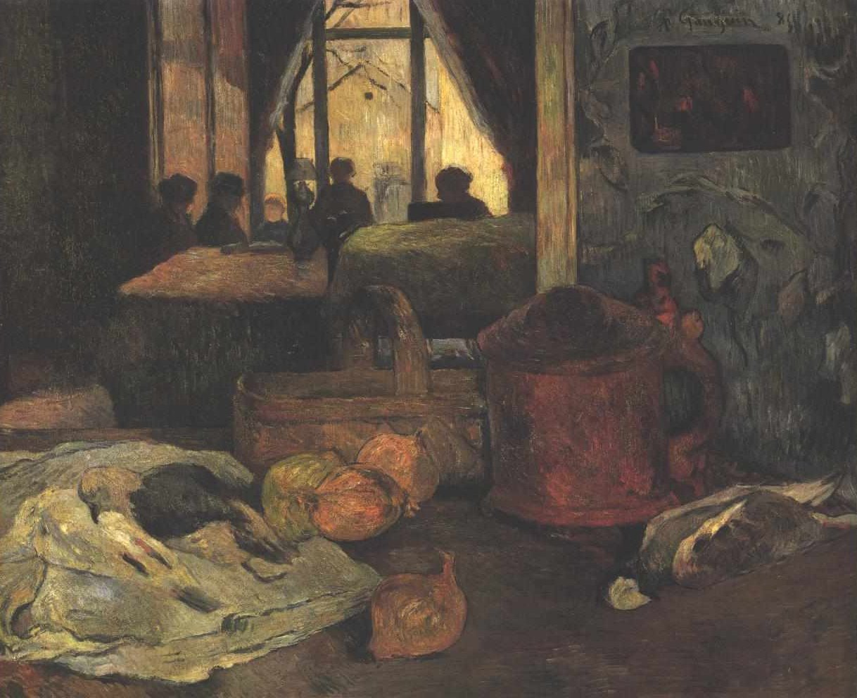 Martwa natura z wnętrzem autorstwa Paul Gauguin
