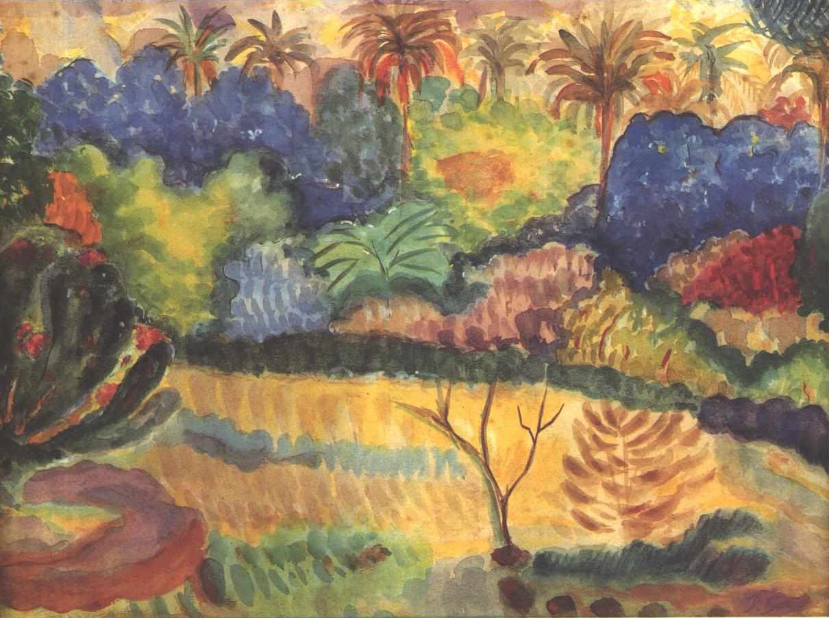 Tahitański krajobraz autorstwa Paul Gauguin