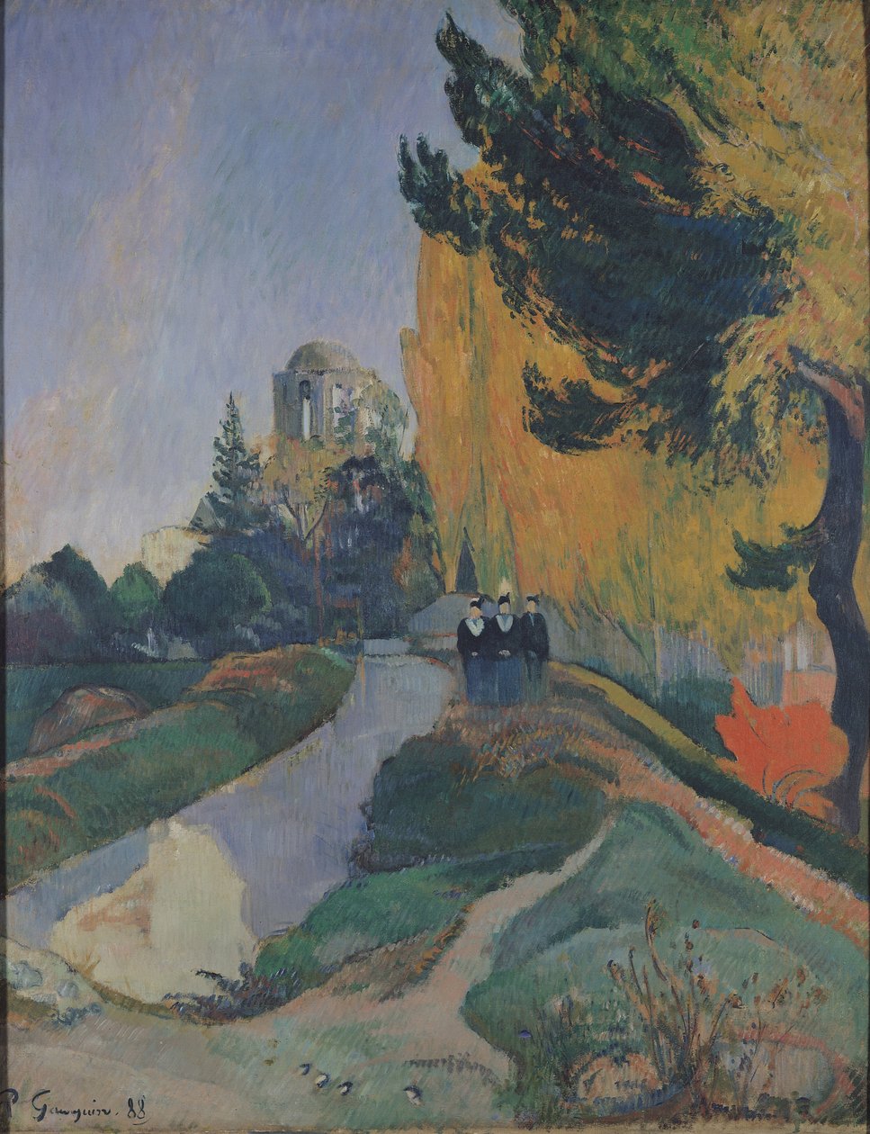Alyscamps, Arles, 1888 autorstwa Paul Gauguin