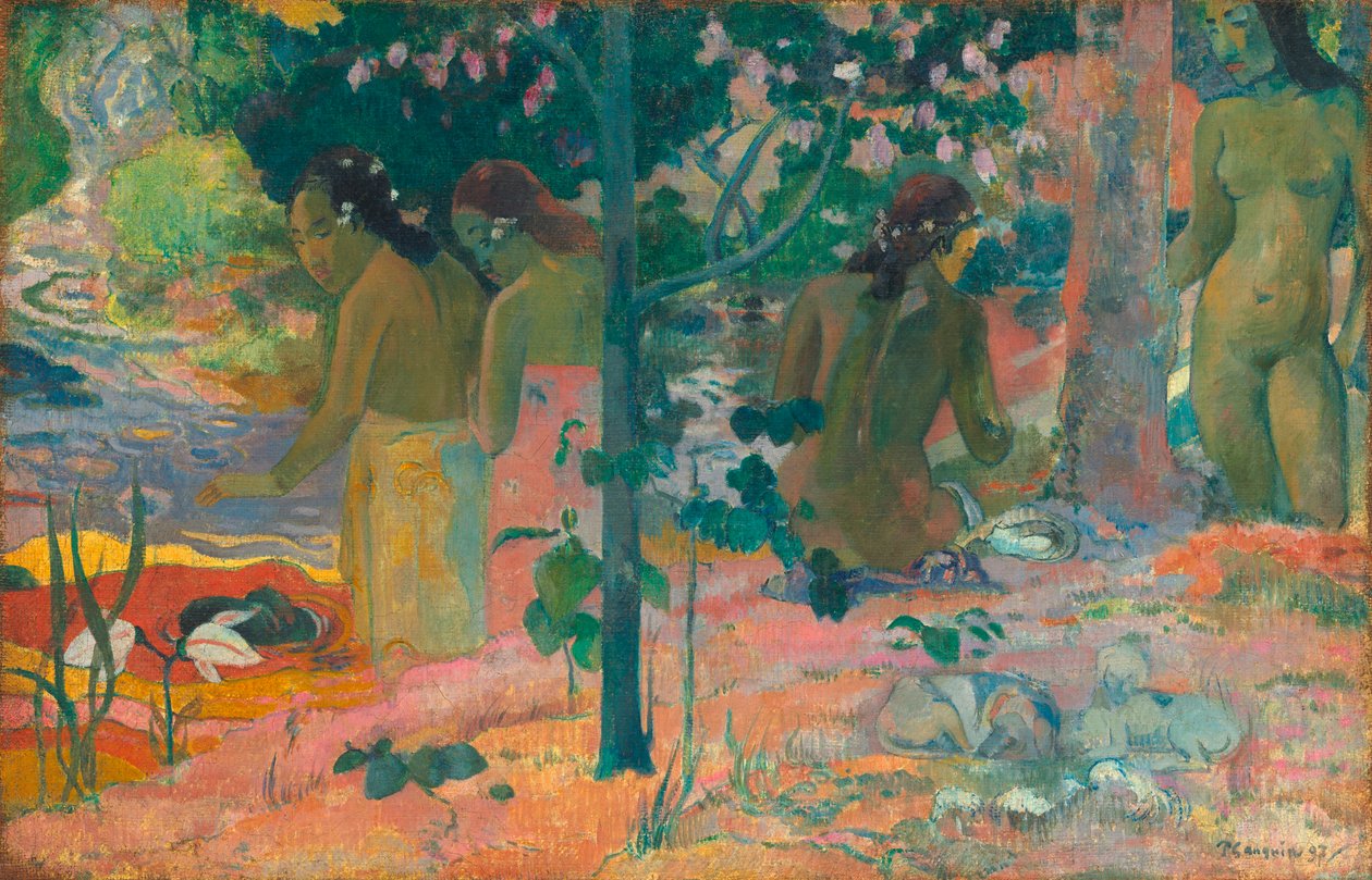 Kąpiący się autorstwa Paul Gauguin