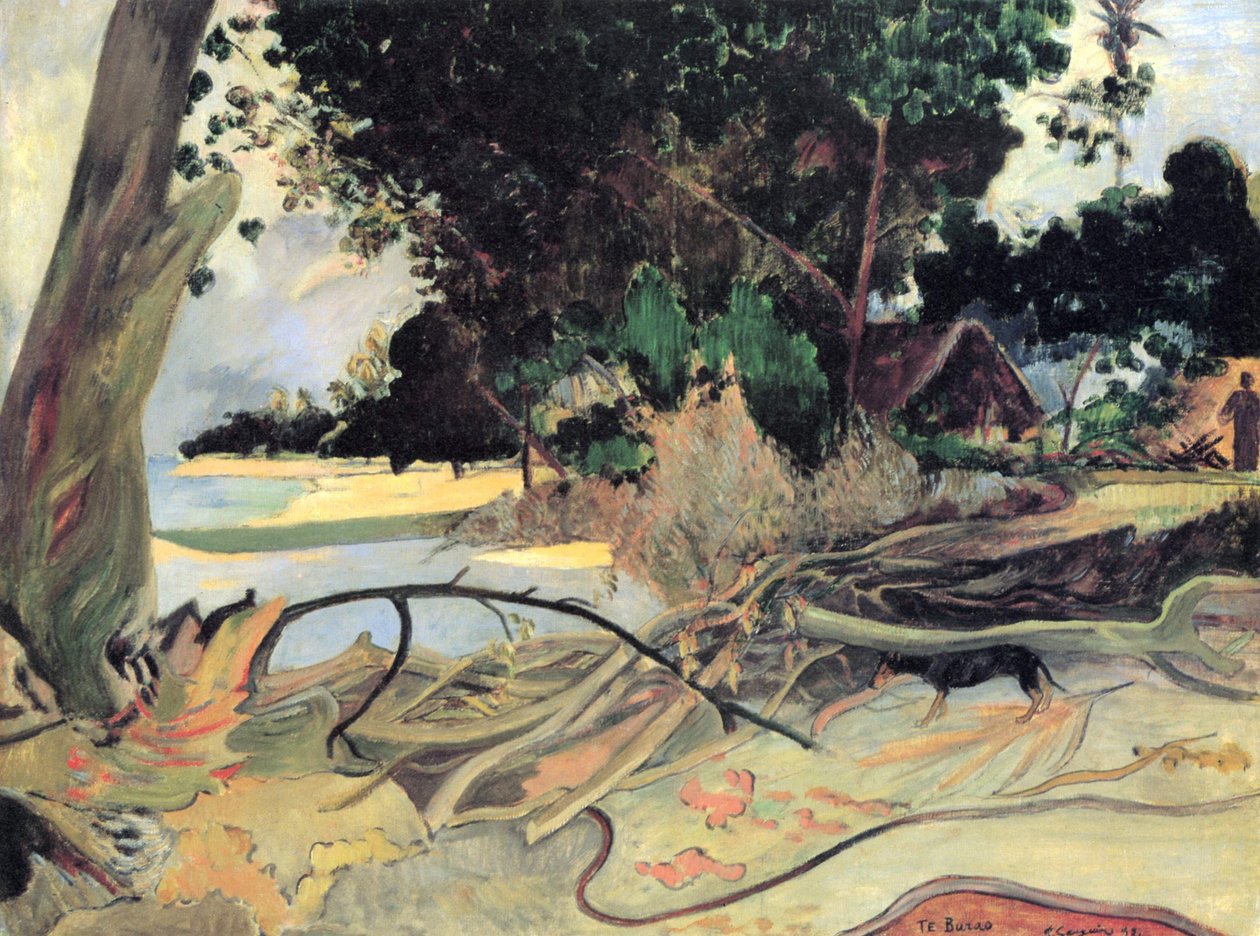 Drzewo hibiskusa autorstwa Paul Gauguin