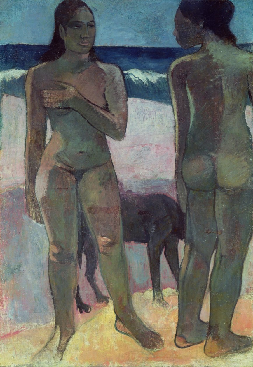 Dwie Tahitańskie kobiety na plaży, 1891 autorstwa Paul Gauguin
