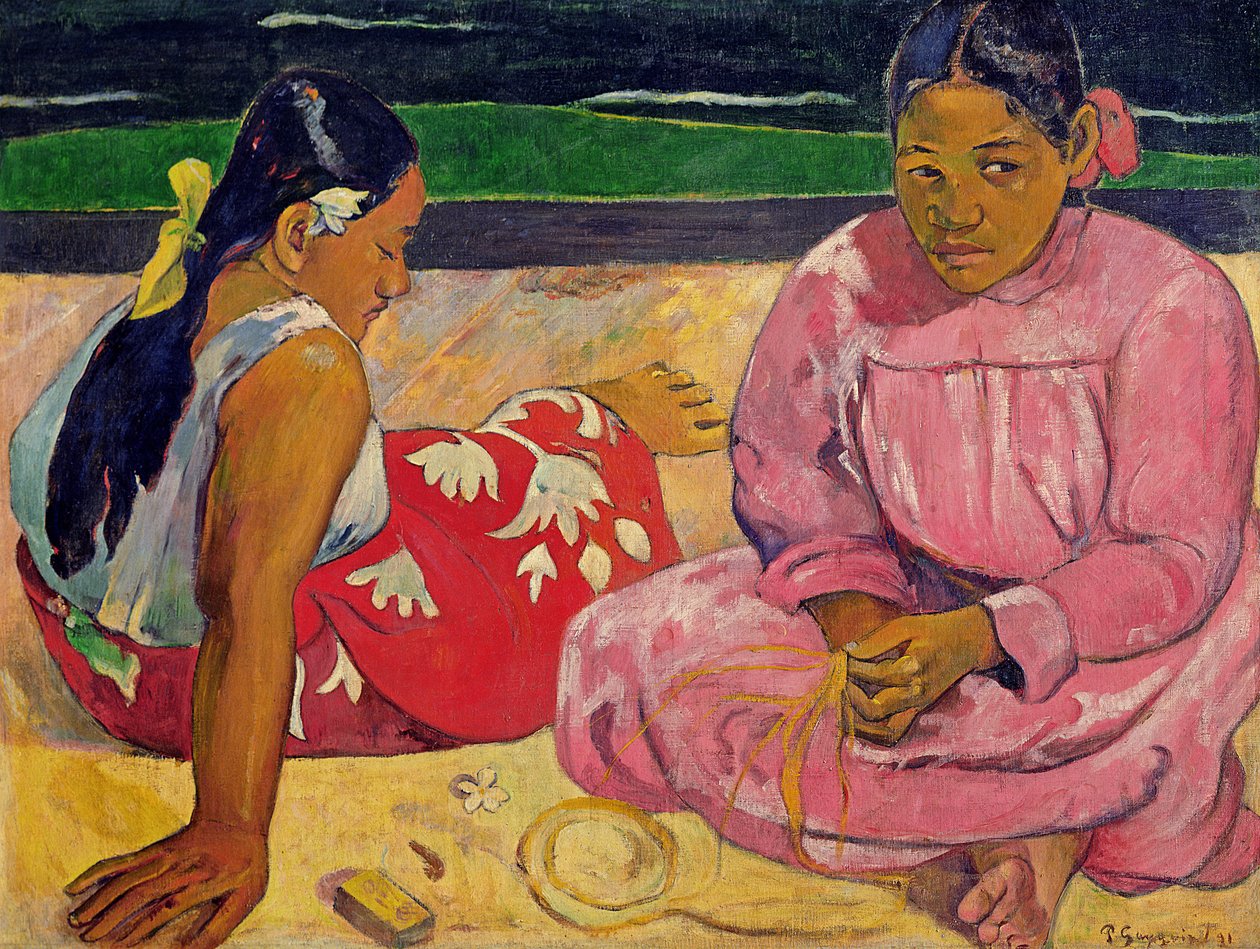 د تایتي ښځې، په ساحل کې، 1891 پولی autorstwa Paul Gauguin