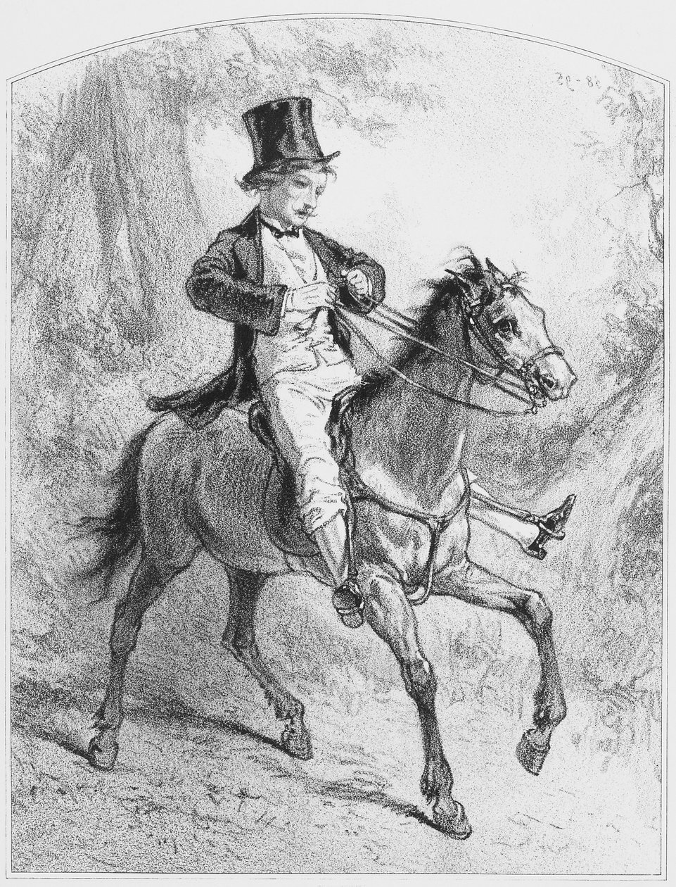 Le Locati, Tablica 18 z Les Toquades, 1858 autorstwa Paul Gavarni
