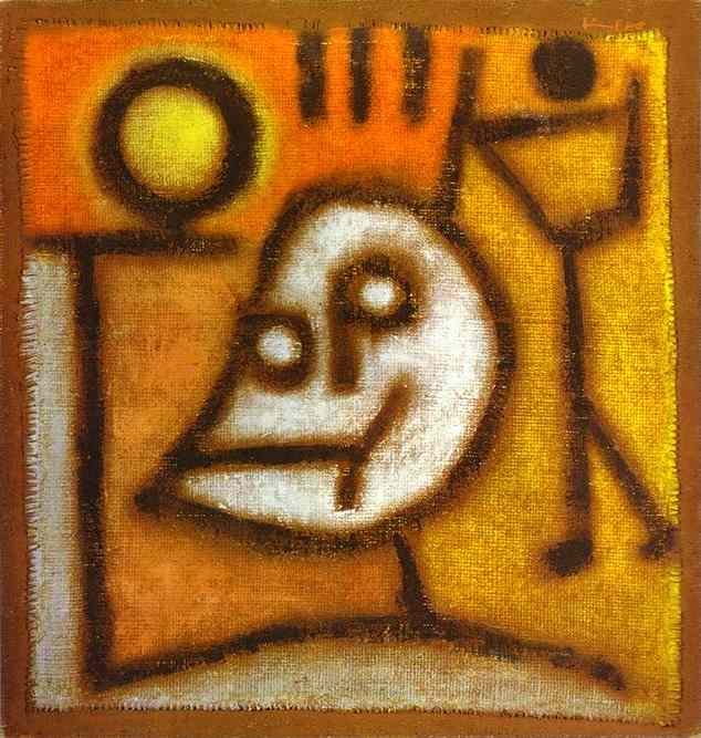 Śmierć i ogień autorstwa Paul Klee