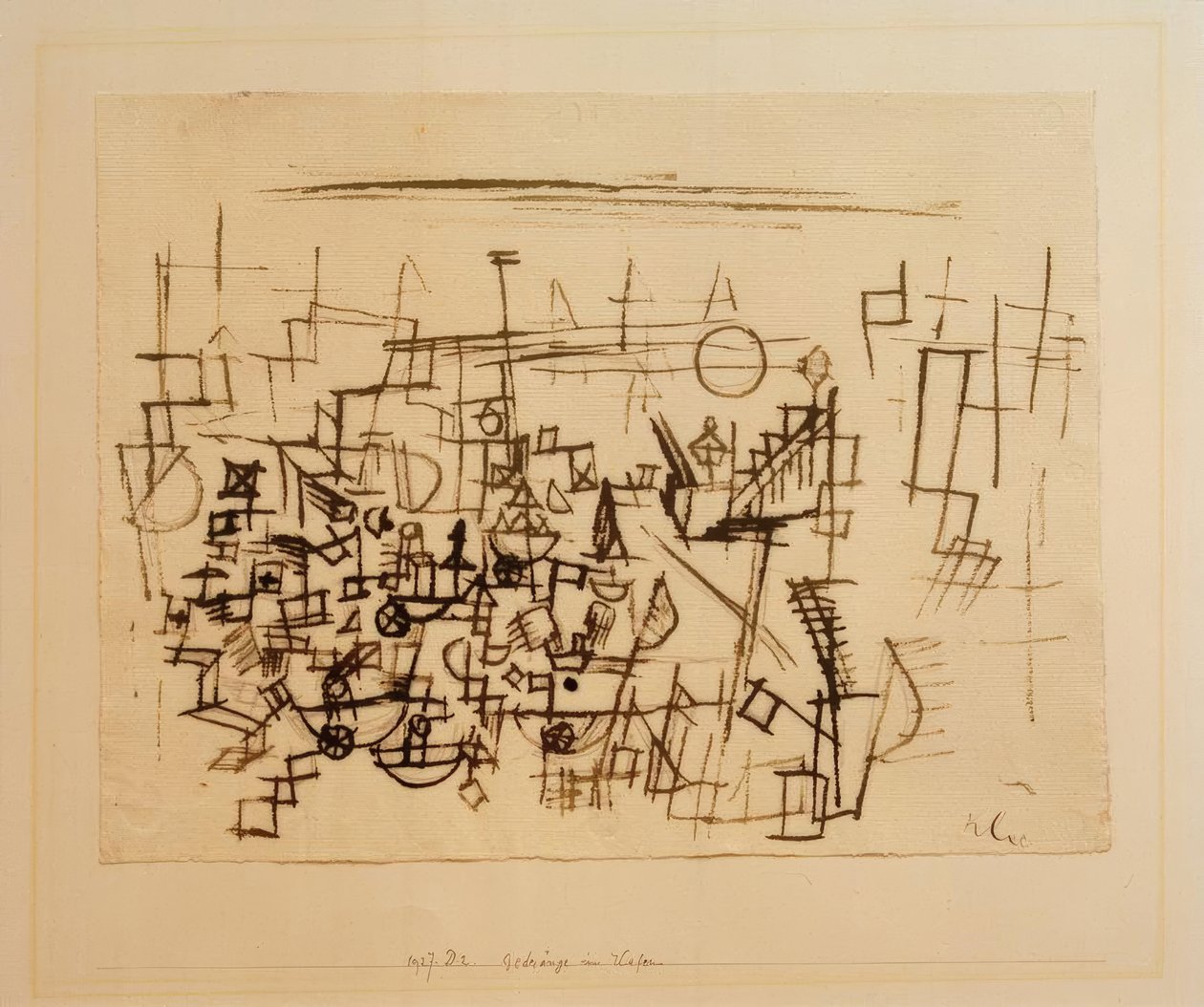 Tłum w porcie autorstwa Paul Klee