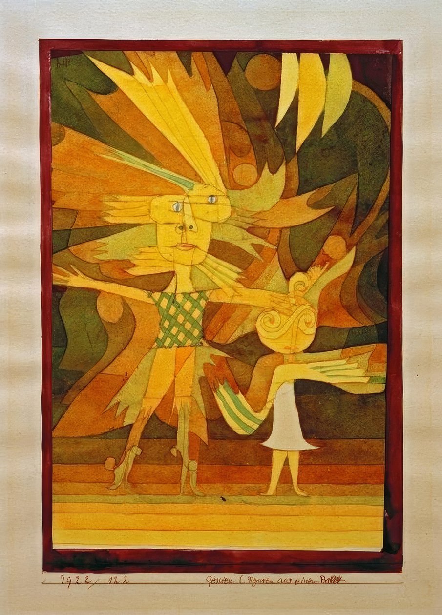 Geniusze (postacie z baletu) autorstwa Paul Klee