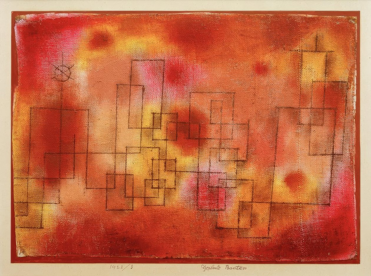 Planowane budynki autorstwa Paul Klee