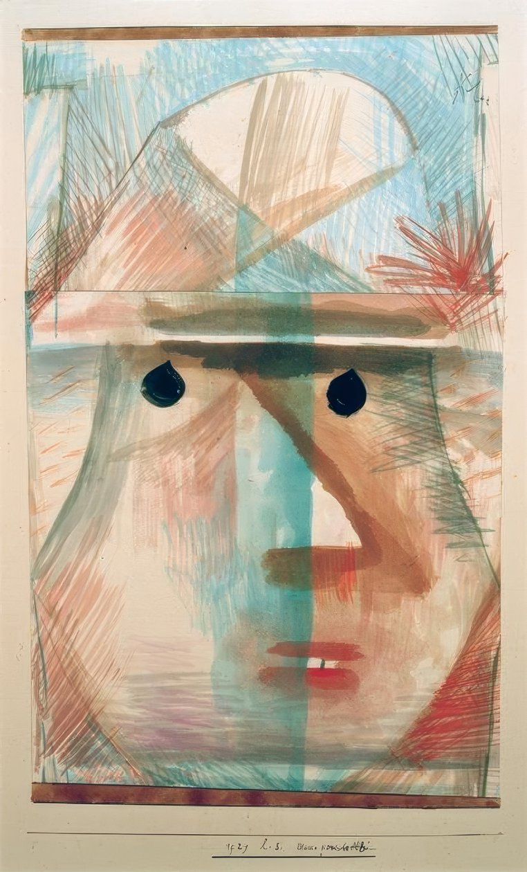 Maskuj komiczny staruszek autorstwa Paul Klee