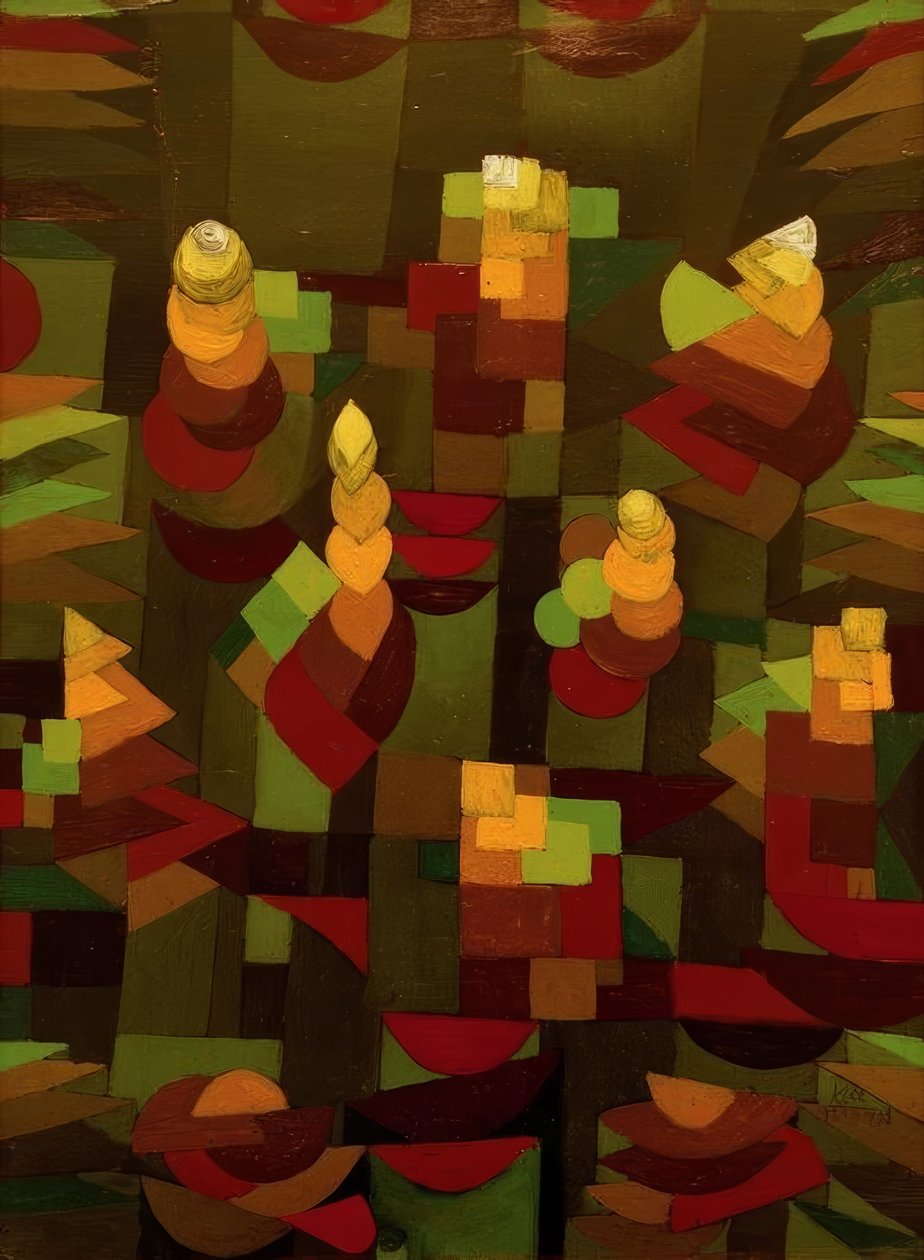 Wzrost rośliny autorstwa Paul Klee