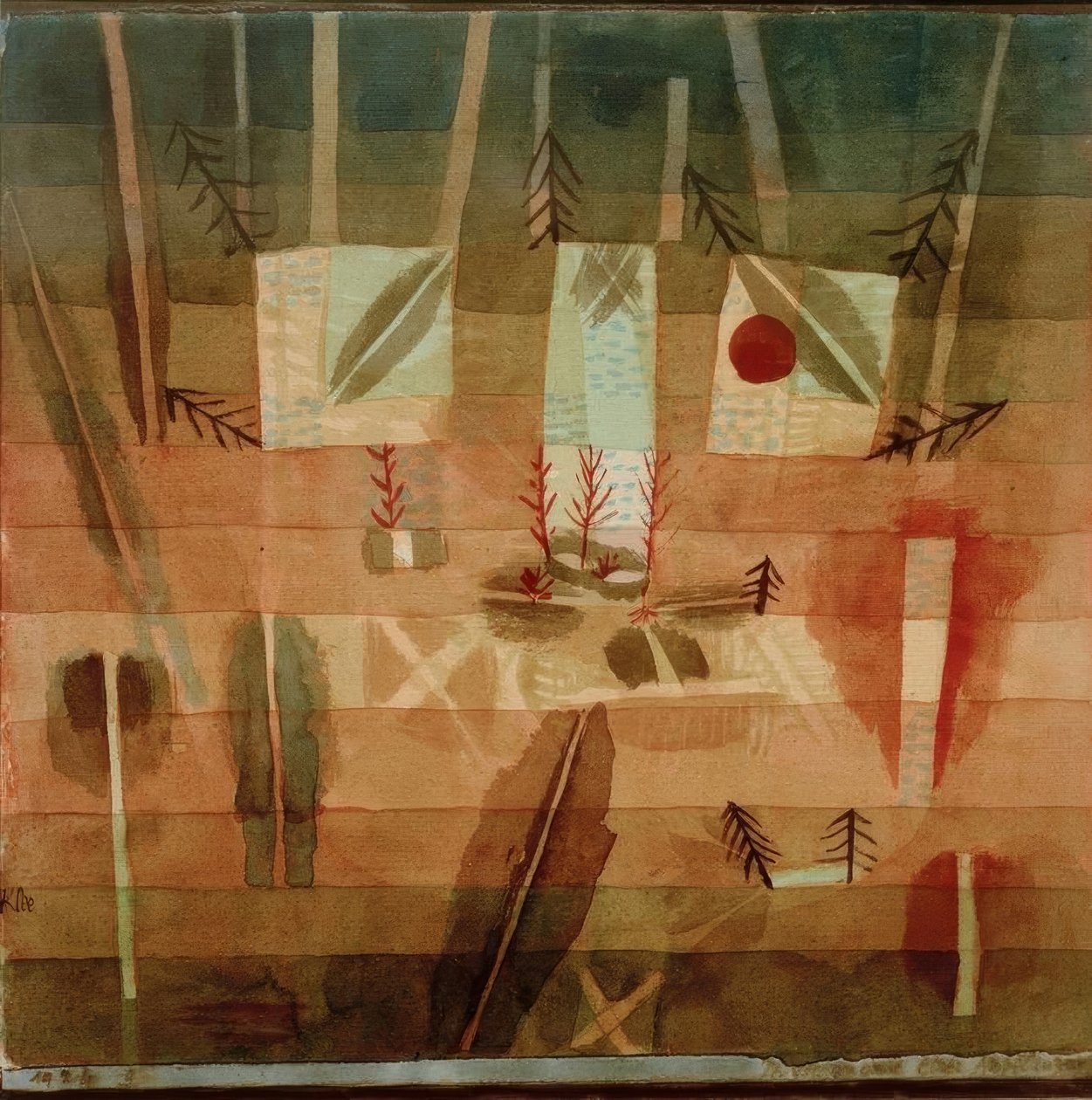 Fizjonomia plantacji autorstwa Paul Klee