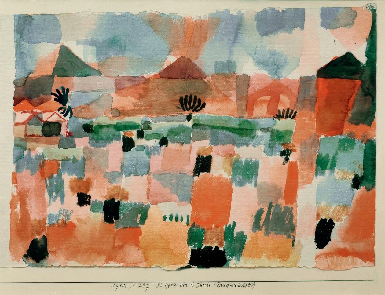 NS. Germain ur. Tunis (w głębi lądu) autorstwa Paul Klee