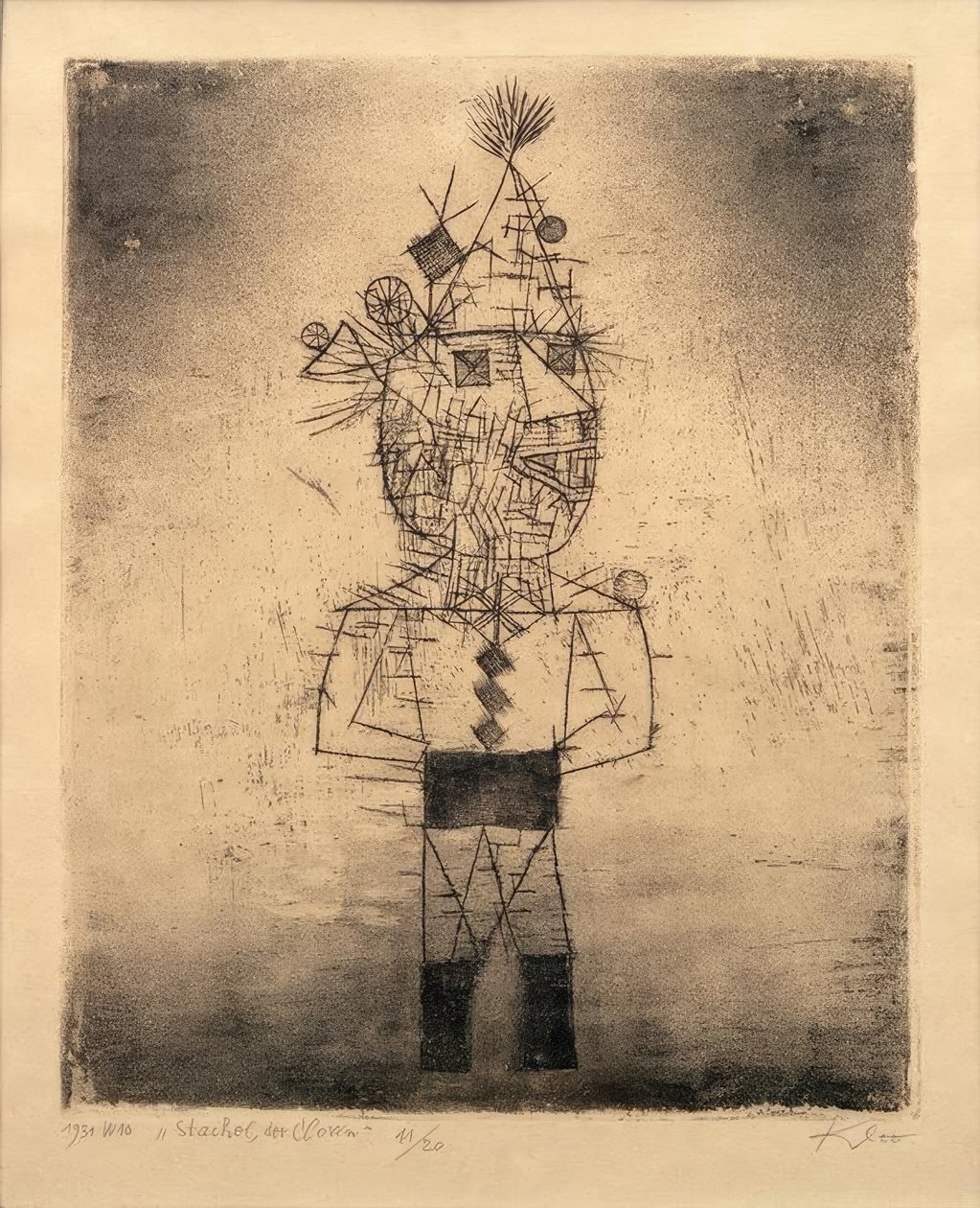 Użądlić klauna autorstwa Paul Klee