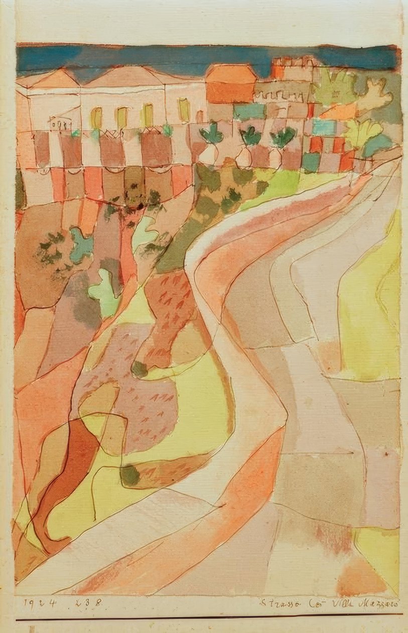 Ulica w Villa Mazzaro autorstwa Paul Klee