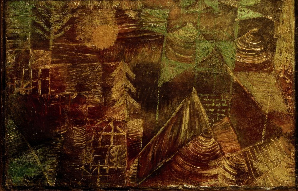 Pustelnia leśna autorstwa Paul Klee