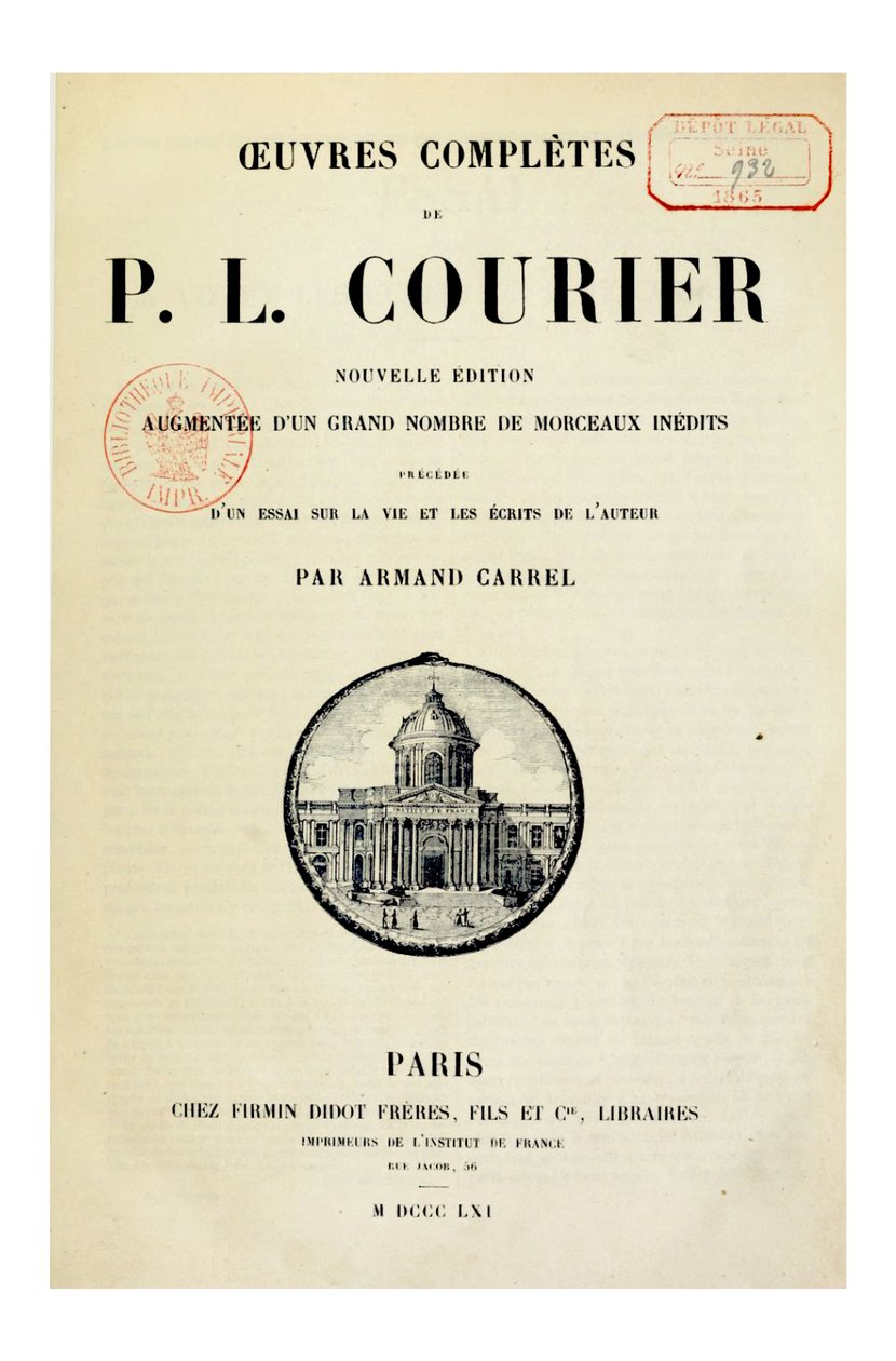 Ilustracja autorstwa Paul Louis Courier