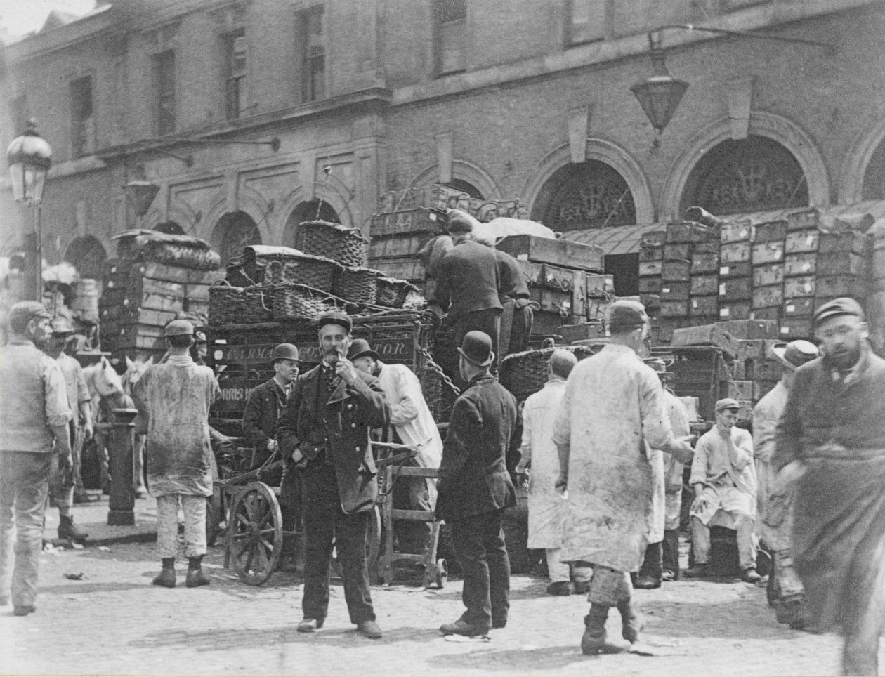 Targ Billingsgate, 1893 autorstwa Paul Martin