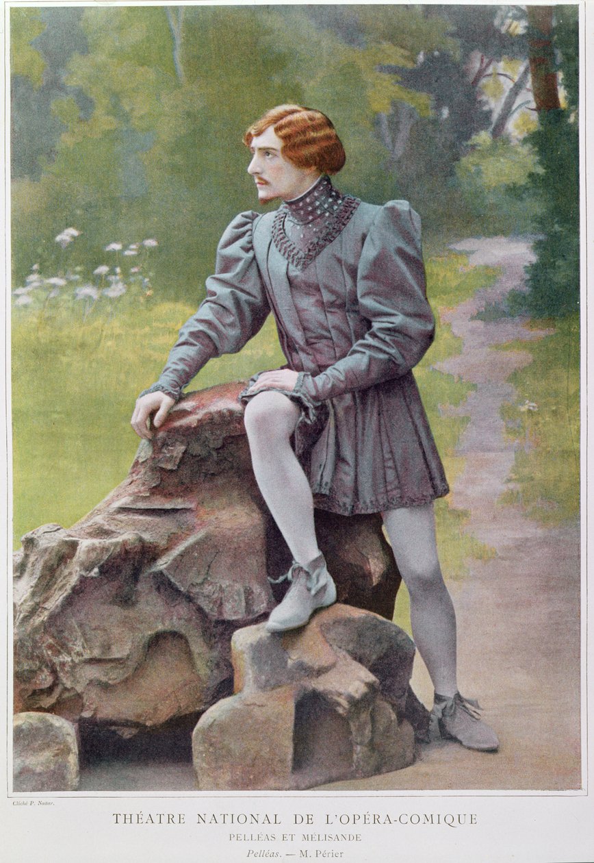 Jean Perier (1869-1954) w roli Pelleasa w "Pelleas et Melisande" Claude