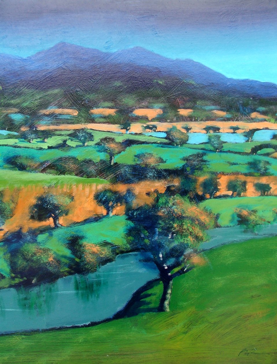 Malvern (akryl na pokładzie) autorstwa Paul Powis