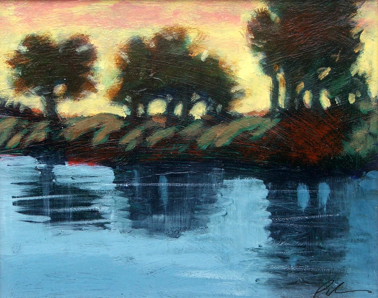 Zmierzch (akryl na płycie) autorstwa Paul Powis