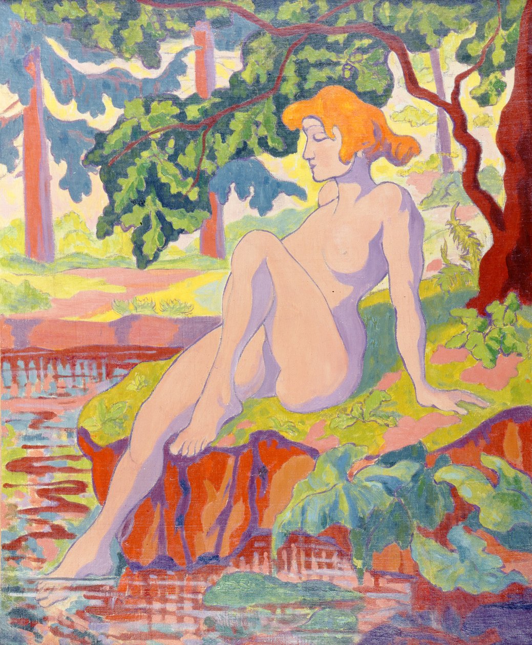 Kąpiący się, 1898 autorstwa Paul Elie Ranson