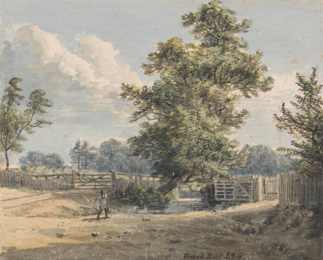 Brook End, Essex autorstwa Paul Sandby
