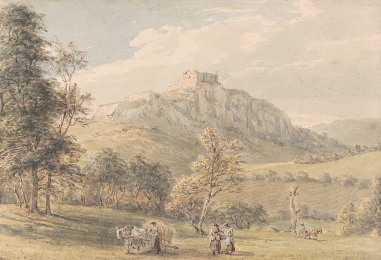 Zamek Carreg Cenan autorstwa Paul Sandby