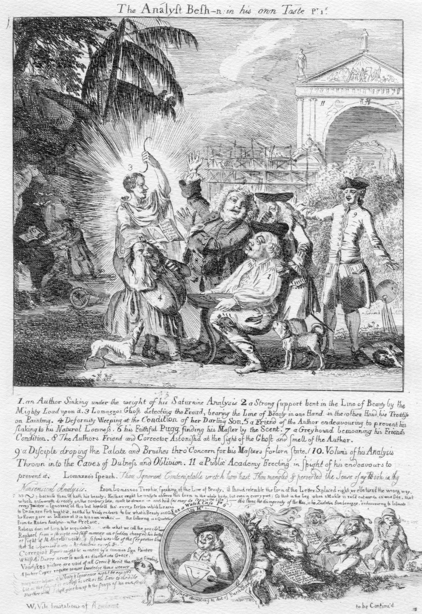 Analityk Besh-n we własnym smaku Pr.1s[hilling], 1753 autorstwa Paul Sandby