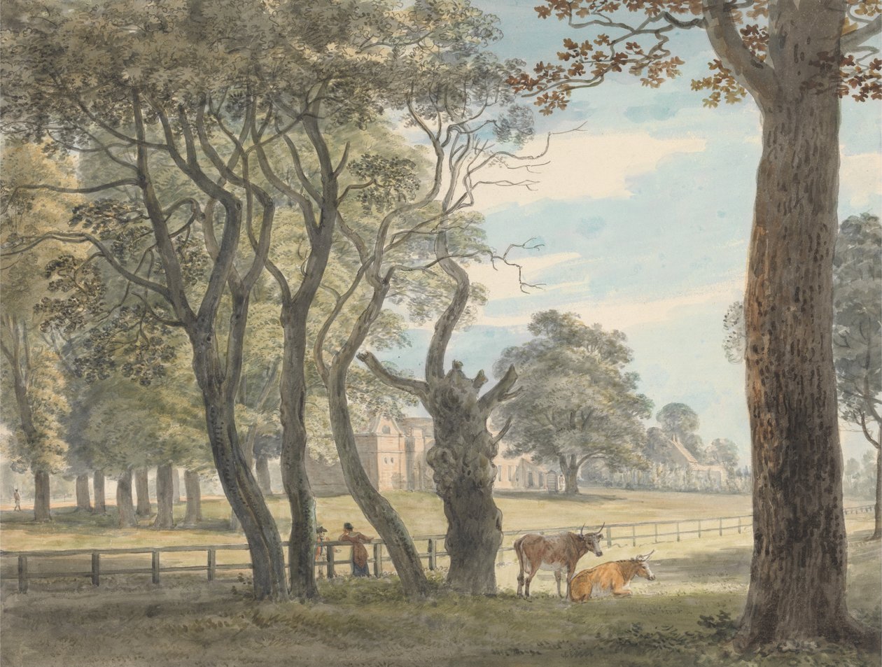 Magazyn prochu, Hyde Park autorstwa Paul Sandby