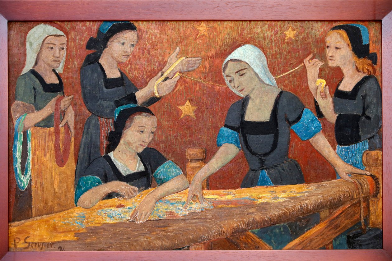 Gobelin, pięciu tkaczy, 1924 autorstwa Paul Sérusier