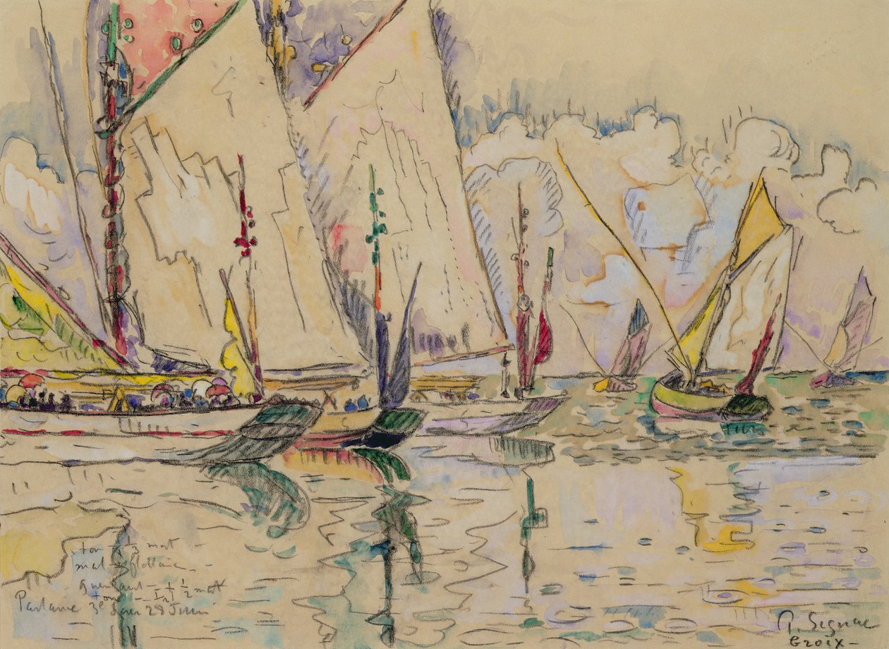 Wyjazd tuńczykowców w Groix autorstwa Paul Signac