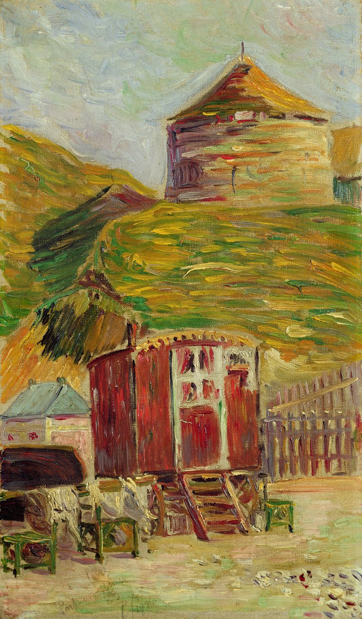 Cyganie w Port-en-Bessin, 1883 r. autorstwa Paul Signac
